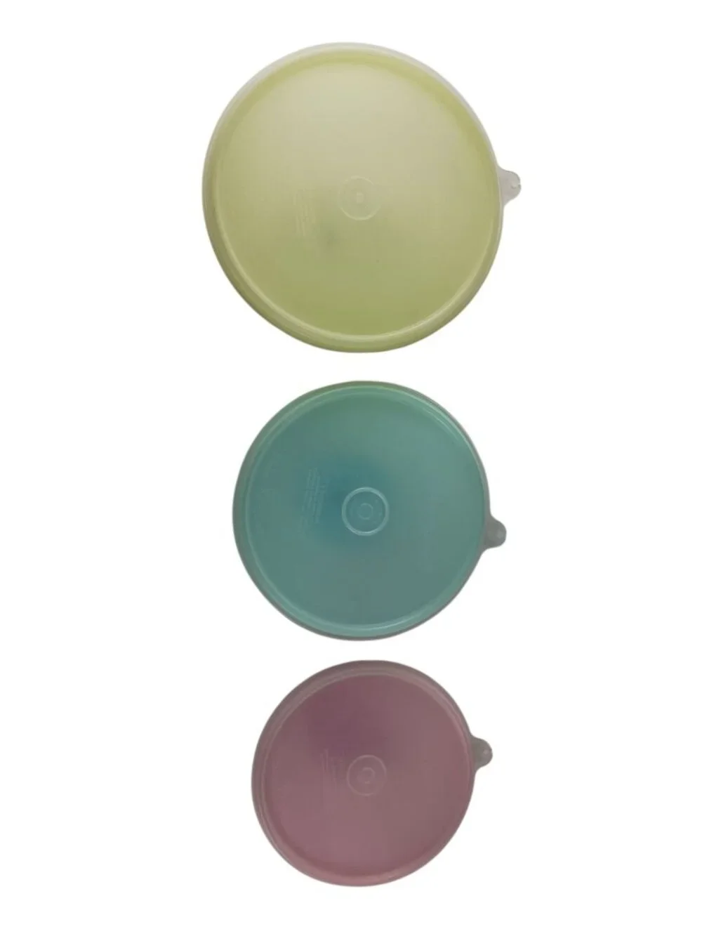 Tupperware 6pc Wonderlier Nesting Bowl W/Lids Set 233/234/235 Vintage